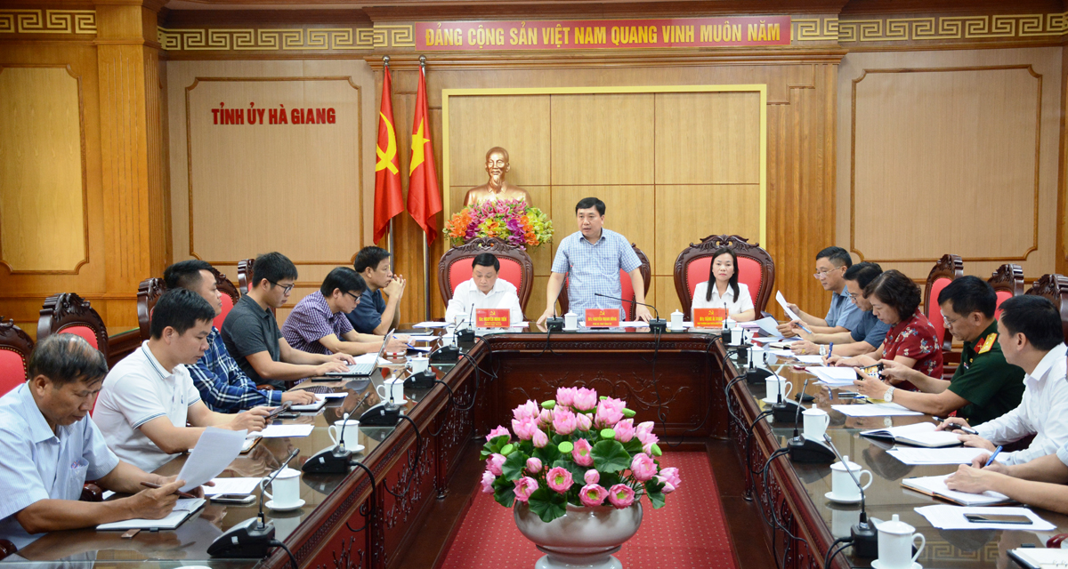 Họp báo giới thiệu Đại hội đại biểu Đảng bộ tỉnh Hà Giang lần thứ XVII